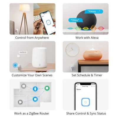 SONOFF smart αντάπτορας ρεύματος S26R2ZBTPF μονός, ZigBee, 4000W, λευκός | Πολύπριζα - Μπαλαντέζες στο smart-tech.gr