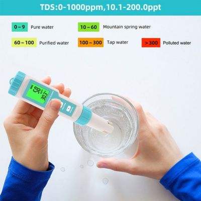 NOYAFA tester ποιότητας νερού C-600, TDS/EC/PH/SALT/S.G/ORP/0-60 °C | Μηχανήματα - Πολύμετρα στο smart-tech.gr