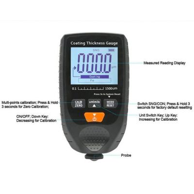 NOYAFA ψηφιακός μετρητής πάχους χρώματος GM998 | Μηχανήματα - Πολύμετρα στο smart-tech.gr