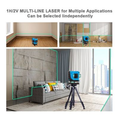 NOYAFA γραμμικό αλφάδι laser NF-112G, με πράσινη δέσμη 12 ακτίνων 3D | Μηχανήματα - Πολύμετρα στο smart-tech.gr