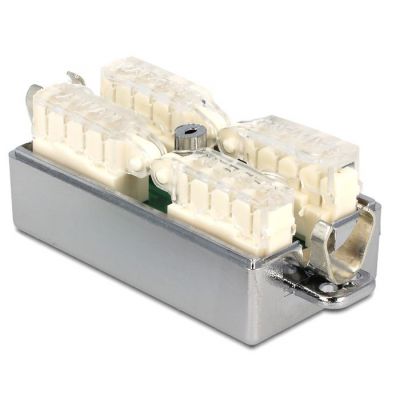 DELOCK κυτίο σύνδεσης καλωδίων δικτύου 86243, Cat 6A LSA, STP, tool-free | ΗΛΕΚΤΡΟΛΟΓΙΚΟΣ ΕΞΟΠΛΙΣΜΟΣ στο smart-tech.gr