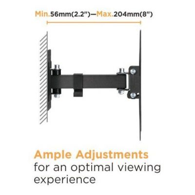 POWERTECH επιτοίχια βάση PT-1128 για τηλεόραση 23-43", full motion, 30kg | Βάσεις τηλεοράσεων τοίχου στο smart-tech.gr