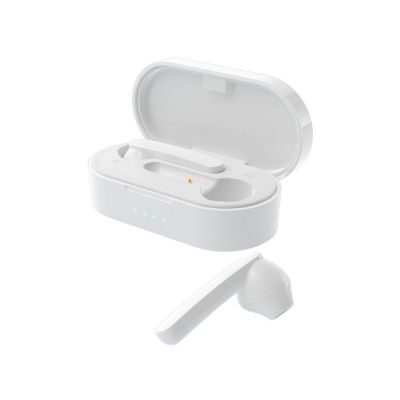 Akai BTE-J10W Λευκά Ασύρματα Bluetooth V5.0 in-ear ακουστικά με μεταλλική βάση | Ακουστικά Bluetooth στο smart-tech.gr