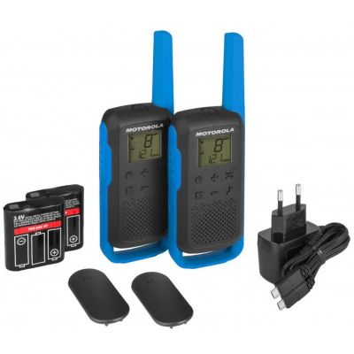 Motorola TALKABOUT T62 Walkie Talkie Μπλε 8 km | Ελεύθερης Χρήσης PMR446 στο smart-tech.gr