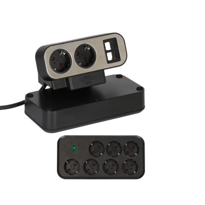 Πολύπριζο προστασίας 1153580110 επιτραπέζιο διπλής όψης  9 θέσεων και 2 υποδοχές Keystone Brennenstuhl | Πολύπριζα - Μπαλαντέζες στο smart-tech.gr