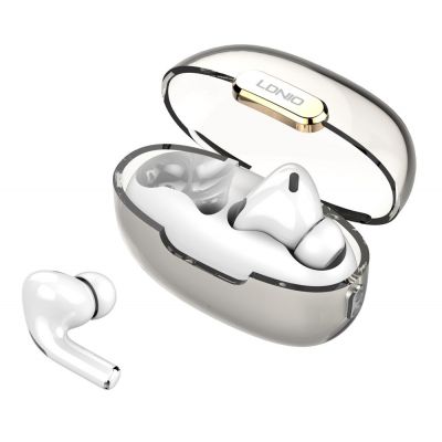 LDNIO earphones με θήκη φόρτισης T02, True Wireless, HiFi, λευκά | Ακουστικά Bluetooth στο smart-tech.gr