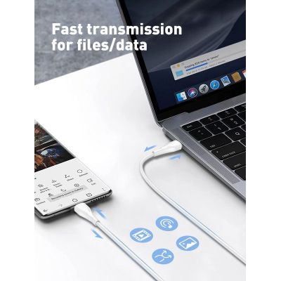 LDNIO καλώδιο USB-C σε USB-C LC611C, 65W PD, 1m, λευκό | Καλώδια USB-C (Type-C) στο smart-tech.gr