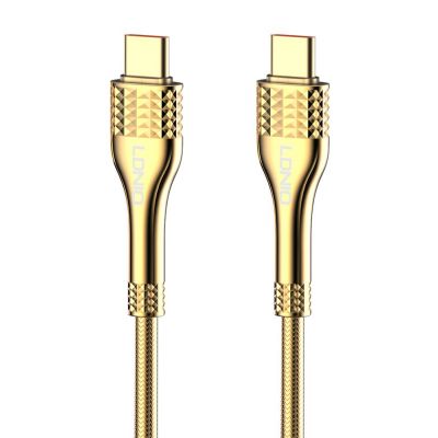 LDNIO καλώδιο USB-C σε USB-C LC651C, 65W, 1m, χρυσό | Καλώδια USB-C (Type-C) στο smart-tech.gr