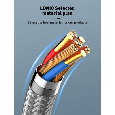 LDNIO καλώδιο Lightning σε USB-C LC861I, 30W PD, 1m, γκρι | Καλώδια USB-C (Type-C) στο smart-tech.gr