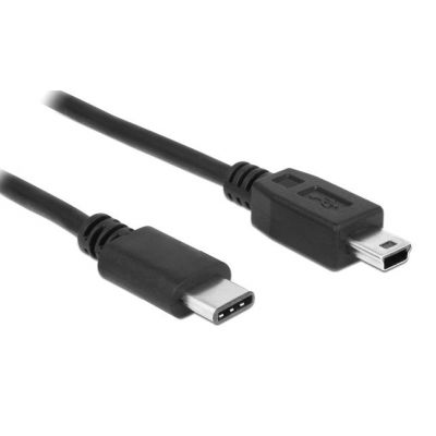 POWERTECH καλώδιο USB-C σε USB Mini CAB-UC079, 1.5m, μαύρο | Καλώδια USB-C (Type-C) στο smart-tech.gr