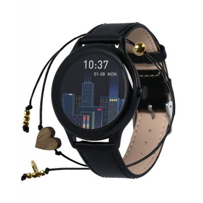 Smartwatch Maxcom FW48 Vanad Satin IP67 200mAh με 1.32” AMOLED Ecoleather Band Μαύρο | SMARTWATCHES & ΑΞΕΣΟΥΑΡ στο smart-tech.gr