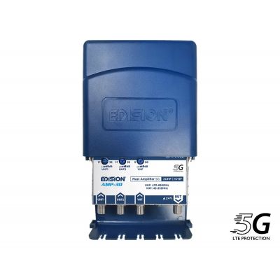 ΕΝΙΣΧΥΤHΣ ΙΣΤΟΥ AMP-30 5G 2UHF 1VHF 17-32db 24V | ΙΣΤΟΥ στο smart-tech.gr