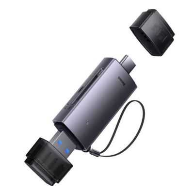 Baseus Lite Series Card Reader USB 3.0 Type-C για SD Grey (WKQX060113) (BASWKQX060113) | CARD READERS στο smart-tech.gr