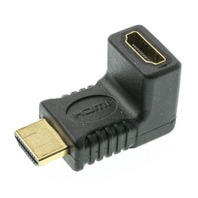 POWERTECH αντάπτορας HDMI CAB-H035, γωνιακός 90°, μαύρος | Λοιπά Καλώδια, Adaptors & Μετατροπείς στο smart-tech.gr