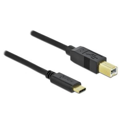 DELOCK καλώδιο USB-C σε USB Type B 83666, 480Mbps, 3m, μαύρο | Καλώδια USB-C (Type-C) στο smart-tech.gr