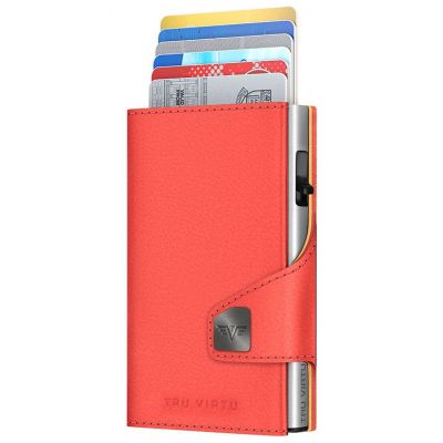 TRU VIRTU Click & Slide Wallet Vegan Bio Apple Coral/Silver | ΣΕΙΡΑ CLICK & SLIDE στο smart-tech.gr