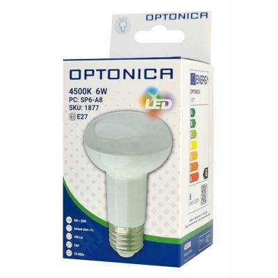 OPTONICA LED λάμπα R63 1877, 6W, 4500K, E27, 480lm | Λάμπες - Λαμπτήρες - Φωτιστικά στο smart-tech.gr
