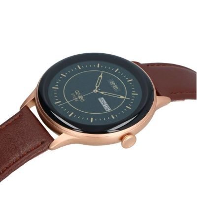 Smartwatch Maxcom FW48 Vanad Satin IP67 200mAh με 1.32” AMOLED Ecoleather Band Gold Satin | SMARTWATCHES & ΑΞΕΣΟΥΑΡ στο smart-tech.gr