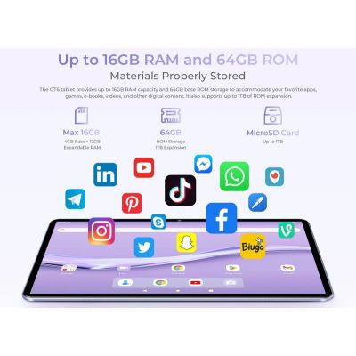 OUKITEL tablet OT6, 10.1" FHD+, 4/64GB, 8000mAh, Android 13, γκρι | TABLETS στο smart-tech.gr