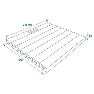 PROPLUS αφρώδες μαξιλάρι γονατίσματος 580012, 30x34.5x2.5cm, μπλε | ΛΟΙΠΑ ΑΞΕΣΟΥΑΡ ΑΥΤΟΚΙΝΗΤΟΥ στο smart-tech.gr