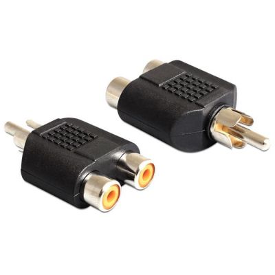 DELOCK Αντάπτορας από 2x RCA female σε 1x RCA Male | Καλώδια στο smart-tech.gr