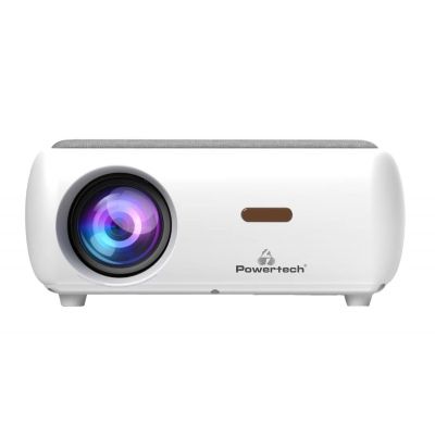 POWERTECH smart βιντεοπροβολέας PT-1242, 1080p, WiFi, Android, λευκός | Βιντεοπροβολείς (Projectors)  στο smart-tech.gr