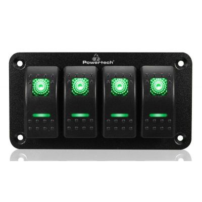 POWERTECH πάνελ σκαφών & οχημάτων PTL-019 με 4x διακόπτες, IP65 | ΗΛΕΚΤΡΟΛΟΓΙΚΟΣ ΕΞΟΠΛΙΣΜΟΣ στο smart-tech.gr