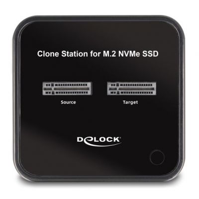 DELOCK docking station 64177, clone function, 2x M.2 NVMe 10 Gbps, μαύρο | ΘΗΚΕΣ ΣΚΛΗΡΩΝ ΔΙΣΚΩΝ στο smart-tech.gr