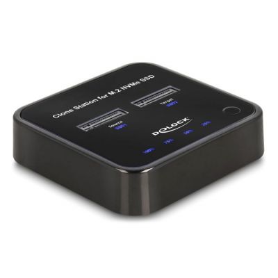DELOCK docking station 64177, clone function, 2x M.2 NVMe 10 Gbps, μαύρο | ΘΗΚΕΣ ΣΚΛΗΡΩΝ ΔΙΣΚΩΝ στο smart-tech.gr