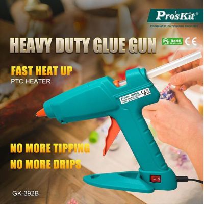 PROSKIT πιστόλι θερμοκόλλησης σιλικόνης GK-392B, 100W, 193 °C | Κολλητήρια - Συγκόλληση στο smart-tech.gr