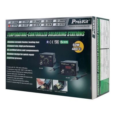 PROSKIT σταθμός συγκόλλησης SS-207B με κολλητήρι, 60W, 200~480 °C | Κολλητήρια - Συγκόλληση στο smart-tech.gr