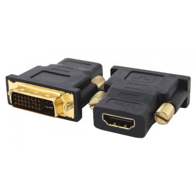 POWERTECH αντάπτορας DVI-I αρσενικό σε HDMI θηλυκό CAB-H056, μαύρος | Λοιπά Καλώδια, Adaptors & Μετατροπείς στο smart-tech.gr