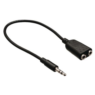 POWERTECH καλώδιο 3.5mm σε 2x 3.5mm CAB-J029, 0.20m, μαύρο | Λοιπά Καλώδια, Adaptors & Μετατροπείς στο smart-tech.gr