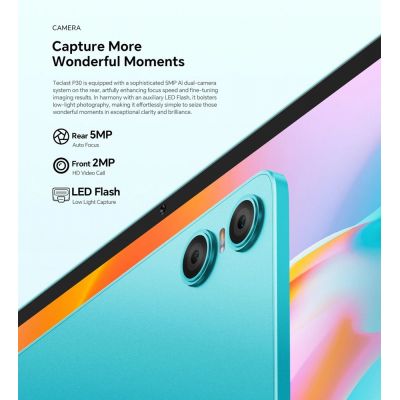 TECLAST tablet P30, 10.1", 4/64GB, Android 14, 6000mAh, μπλε | TABLETS στο smart-tech.gr