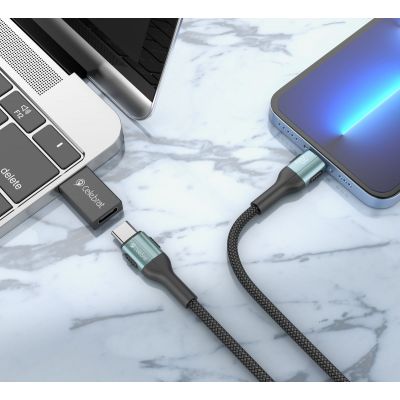 CELEBRAT αντάπτορας USB 3.0 σε USB-C CA-01, 3A, 5Gbps, μαύρος | Καλώδια USB-C (Type-C) στο smart-tech.gr