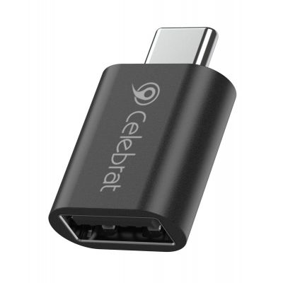CELEBRAT αντάπτορας USB-C σε USB 3.0 CA-04, 5Gbps, μαύρος | Καλώδια USB-C (Type-C) στο smart-tech.gr