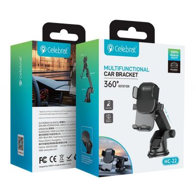 CELEBRAT βάση smartphone αυτοκινήτου HC-22 για ταμπλό, μαύρη | ΒΑΣΕΙΣ ΣΤΗΡΙΞΗΣ στο smart-tech.gr