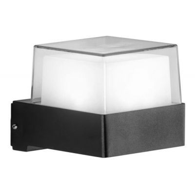 POWERTECH LED φωτιστικό τοίχου HLL-0157, 7W, 4000K, 560lm, IP65, μαύρο | Λάμπες - Λαμπτήρες - Φωτιστικά στο smart-tech.gr