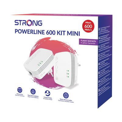 STRONG Powerline Kit POWERL600DUOMINI, 600Mbps, 2τμχ | Access Points - WiFi Extenders στο smart-tech.gr