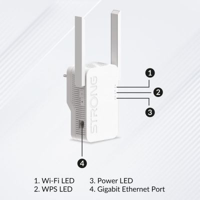 STRONG WiFi Extender REPEATERAX1800, WiFi 6, 1800Mbps | Access Points - WiFi Extenders στο smart-tech.gr