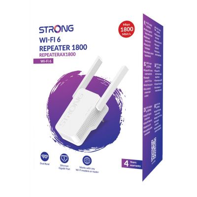 STRONG WiFi Extender REPEATERAX1800, WiFi 6, 1800Mbps | Access Points - WiFi Extenders στο smart-tech.gr