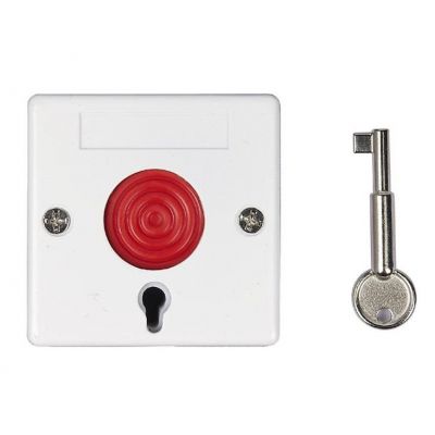 Ενσύρματο Κουμπί Πανικού με κλειδί απενεργοποίησης, White | ΣΕΙΡΗΝΕΣ στο smart-tech.gr