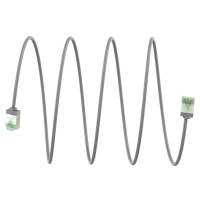 GOOBAY καλώδιο δικτύου 74347, CAT 8.1 U/FTP, slim, copper, 40Gbps, 2m, γκρι | Καλώδια δικτύου στο smart-tech.gr