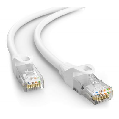 POWERTECH καλώδιο δικτύου CAB-N378, Cat 6 U/UTP, CCA, 250Hz, 0.50m, λευκό | Καλώδια δικτύου στο smart-tech.gr
