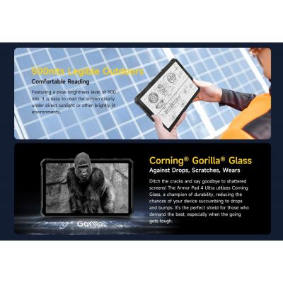 ULEFONE tablet Armor Pad 4 Ultra, 10.36", 8/256GB, 11800mAh, IP68/IP69K, 5G, μαύρο | TABLETS στο smart-tech.gr