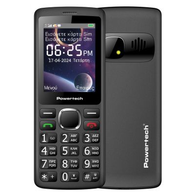 POWERTECH κινητό τηλέφωνο Sentry 4G Bar NC, 2.4", dual SIM, μαύρο | ΚΙΝΗΤΑ ΤΗΛΕΦΩΝΑ & SMARTPHONES στο smart-tech.gr