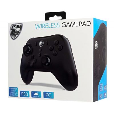 ROAR ασύρματο gamepad RR-0026 για Switch/PS3/PC/Android, 2.4GHz, μαύρο | GAMING Χειριστήρια (Gamepads) στο smart-tech.gr