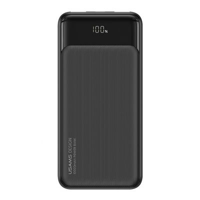 USAMS power bank US-CD198, 3x θύρες εξόδου, 10000mAh, 10W, μαύρο | POWER BANKS στο smart-tech.gr