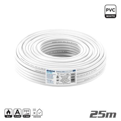 ΚΑΛΩΔΙΟ Coaxial ICX-25 CCS AL Eca PVC Λευκό 25m | ΚΕΡΑΙΑΣ στο smart-tech.gr