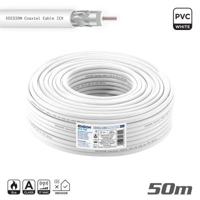 ΚΑΛΩΔΙΟ Coaxial ICX-50 CCS AL Eca PVC Λευκό 50m | ΚΕΡΑΙΑΣ στο smart-tech.gr